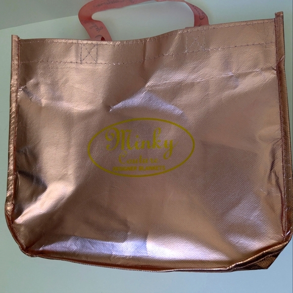 Metallic Pink Metallic Tote Bag by Minky Couture - Picture 1 of 7